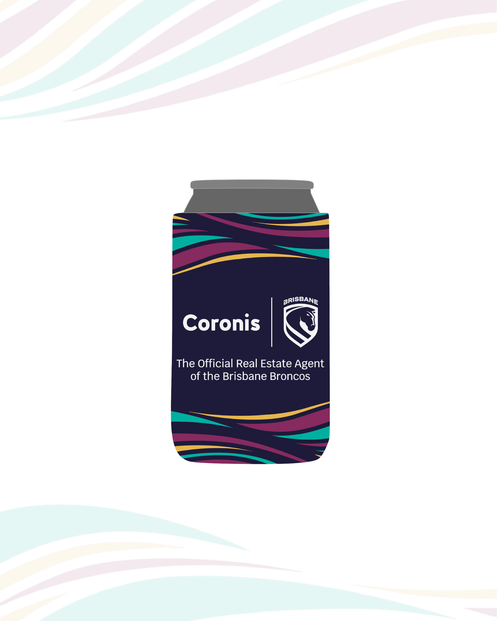 Coronis x Broncos Stubby Cooler